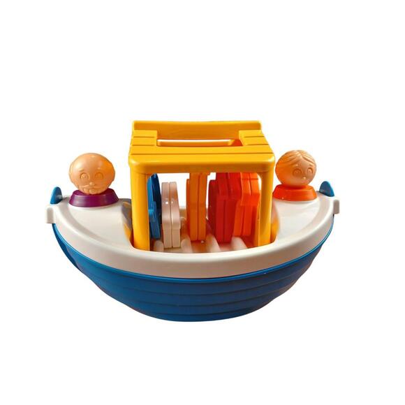 ​Vintage Complete Tuppertoys Noah’s Ark Boat Bathtub Animals Cookies Like New - Picture 4 of 4